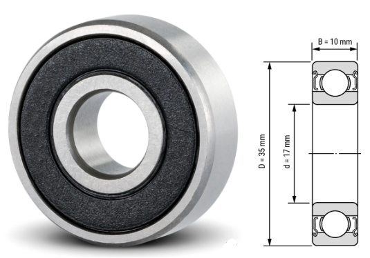 6003, 6003Z, 6003ZZ, 6003RS, 6003-2RS Ball Bearings 17x35x10mm – Full Series Deep Groove Bearings for Motors & Machinery
