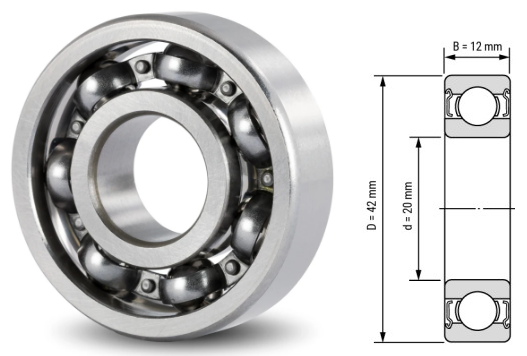 6004, 6004Z, 6004ZZ, 6004RS, 6004-2RS Ball Bearings 20x42x12mm – Full Series Deep Groove Bearings for Motors & Machinery
