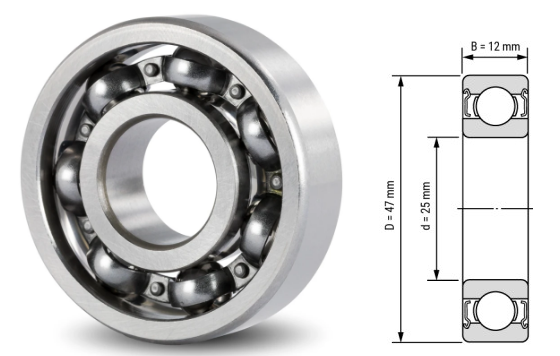 6005, 6005Z, 6005ZZ, 6005RS, 6005-2RS Ball Bearings 25x47x12mm – Full Series Deep Groove Bearings for Motors & Machinery
