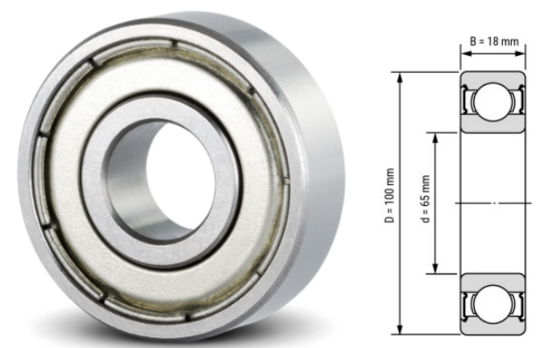 6013, 6013Z, 6013ZZ, 6013RS, 6013-2RS Ball Bearings 65x100x18mm – Full Series Deep Groove Bearings for Motors & Machinery