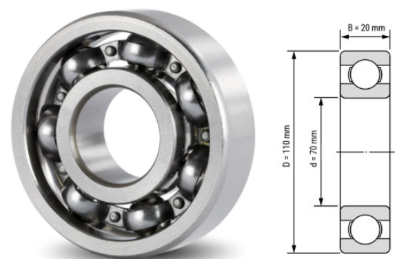 6014, 6014Z, 6014ZZ, 6014RS, 6014-2RS Ball Bearings 70x110x20mm – Full Series Deep Groove Bearings for Motors & Machinery