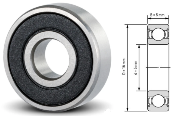 625, 625Z, 625ZZ, 625RS, 625-2RS Ball Bearings 5x16x5mm – Full Series Deep Groove Bearings for Industrial & Mechanical Equipment