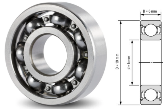 626, 626Z, 626ZZ, 626RS, 626-2RS Ball Bearings 6x19x6mm – Full Series Deep Groove Bearings for Industrial & Mechanical Applications