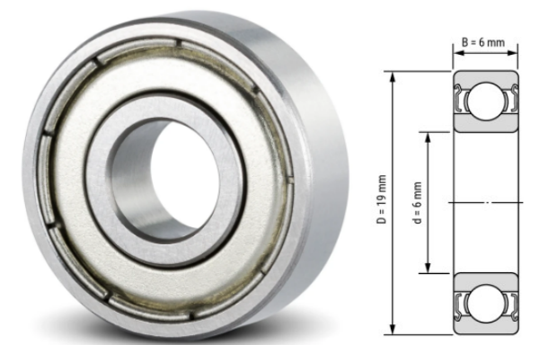 626, 626Z, 626ZZ, 626RS, 626-2RS Ball Bearings 6x19x6mm – Full Series Deep Groove Bearings for Industrial & Mechanical Applications