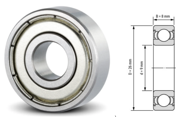 629, 629Z, 629ZZ, 629RS, 629-2RS Ball Bearings 9x26x8mm – Full Series Deep Groove Bearings for Industrial & Mechanical Equipment