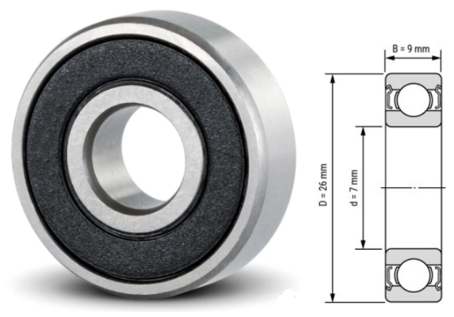 637, 637Z, 637ZZ, 637RS, 637-2RS Ball Bearings 7x26x9mm – Deep Groove Bearings for Industrial & Mechanical Applications