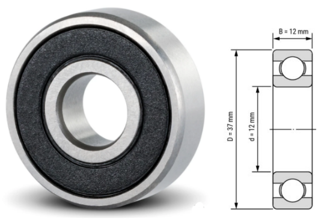 6301, 6301Z, 6301ZZ, 6301RS, 6301-2RS Ball Bearings 12x37x12mm – Deep Groove Ball Bearings for Industrial & Mechanical Applications