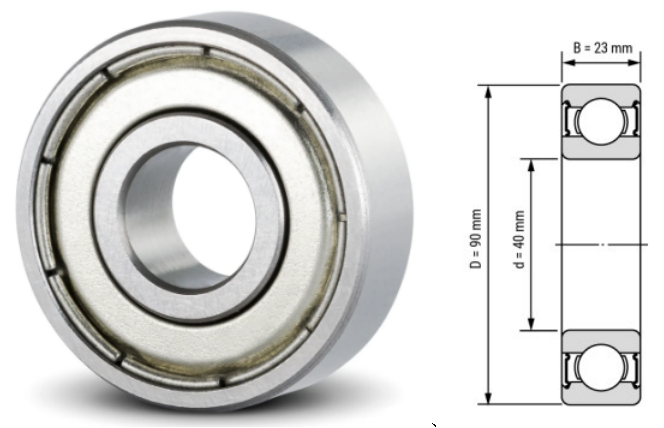 6308, 6308Z, 6308ZZ, 6308RS, 6308-2RS Ball Bearings 40x90x23mm – Deep Groove Ball Bearings for Industrial & Mechanical Equipment