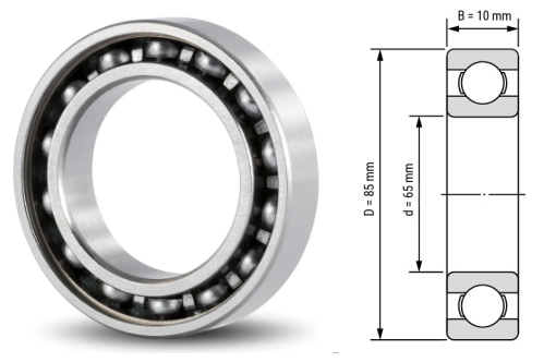 6813, 6813Z, 6813ZZ, 6813RS, 6813-2RS Ball Bearings 65x85x10mm – Heavy-Duty Deep Groove Ball Bearings for High-Speed Industrial & Mechanical Systems