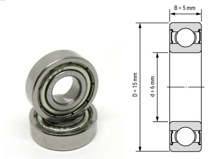 696, 696Z, 696ZZ, 696RS, 696-2RS Miniature Ball Bearings 6x15x5mm – Compact Deep Groove Bearings for High-Speed Precision & Micro-Mechanical Applications