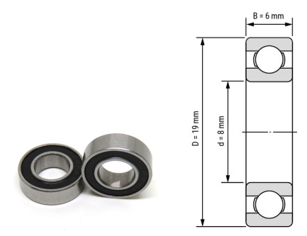 698, 698Z, 698ZZ, 698RS, 698-2RS Miniature Ball Bearings 8x19x6mm – Compact Deep Groove Bearings for High-Speed Precision & Micro-Mechanical Applications