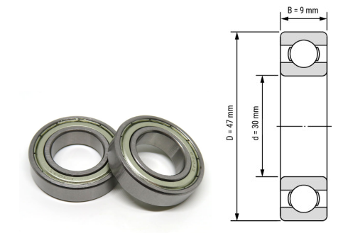 6906, 6906Z, 6906ZZ, 6906RS, 6906-2RS Deep Groove Ball Bearings 30x47x9mm – Precision Bearings for High-Speed & Medium-Duty Industrial Machinery
