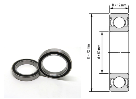 6910, 6910Z, 6910ZZ, 6910RS, 6910-2RS Deep Groove Ball Bearings 50x72x12mm – Heavy-Duty Precision Bearings for High-Speed Industrial & Mechanical Systems