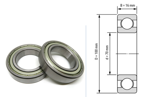6914, 6914Z, 6914ZZ, 6914RS, 6914-2RS Deep Groove Ball Bearings 70x100x16mm – Heavy-Duty Precision Bearings for High-Speed Industrial & Mechanical Systems