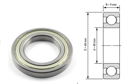 16008, 16008Z, 16008ZZ, 16008RS, 16008-2RS Deep Groove Ball Bearings 40x68x9mm – Thin-Section Precision Bearings for Motors, Industrial Fans, Pumps & Appliances
