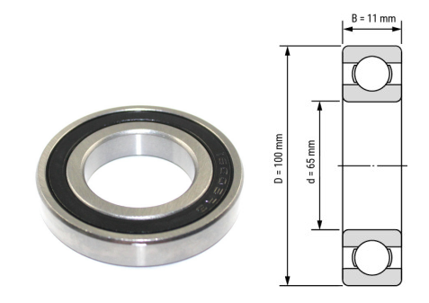 16013, 16013Z, 16013ZZ, 16013RS, 16013-2RS Deep Groove Ball Bearings 65x100x11mm – Thin-Section Precision Bearings for Industrial Motors, Heavy-Duty Fans, Pumps & Machinery