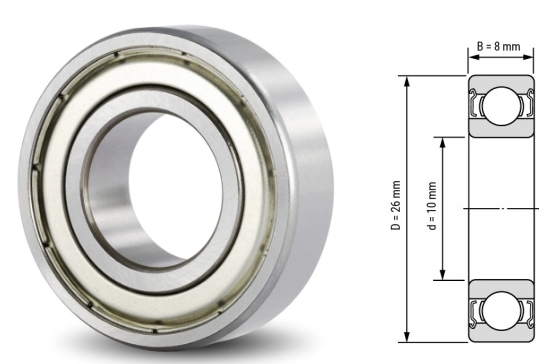 S6000, S6000Z, S6000ZZ, S6000RS, S6000-2RS Stainless Steel Deep Groove Ball Bearings 10x26x8mm – Corrosion-Resistant Mini Bearings for Medical Devices, Food Machinery, Marine Equipment & Small Motors